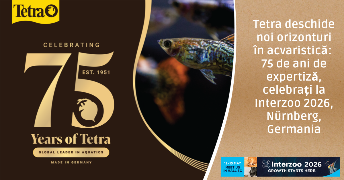 Tetra deschide noi orizonturi în acvaristică: 75 de ani de expertiză, celebrați la Interzoo 2026, Nürnberg, Germania