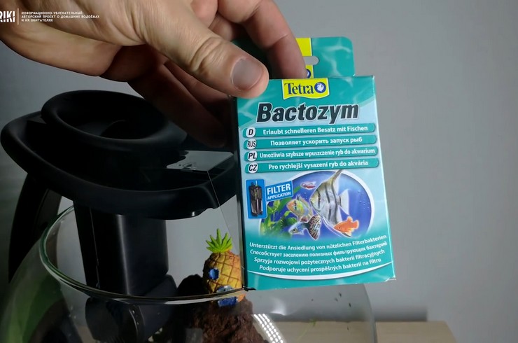 Tetra Bactozym створює на губці фільтра поживний шар для корисних бактерій